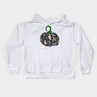 Halloween Classic Vintage Retro Spooky Pumpkin Kids Hoodie